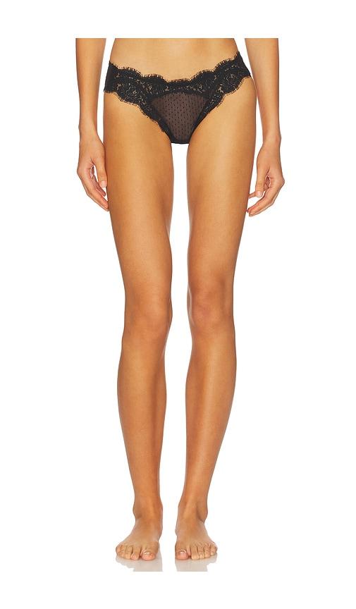 free people fiona bikini panty in black. - size l (also in xs, s, m, xl)