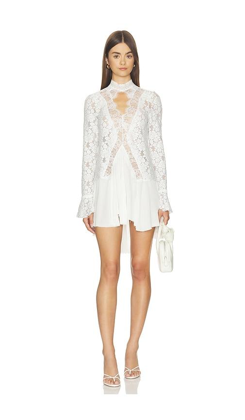 free people first crush lace tunic in white. - size m (also in s)