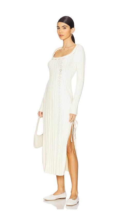 free people heart of gold midi dress in white. - size l (also in m)