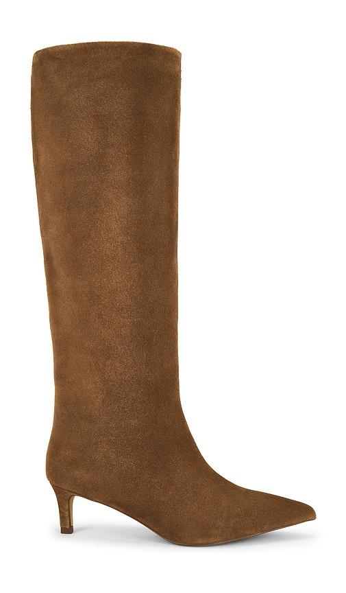 free people kiki kitten heel boot in tan. - size 8 (also in 8.5)