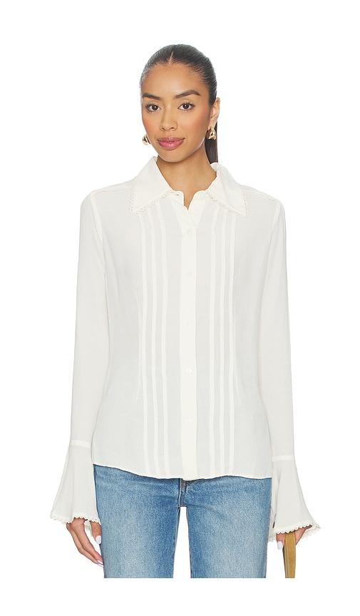 free people melrose top in white. - size l (also in xs, m, s)