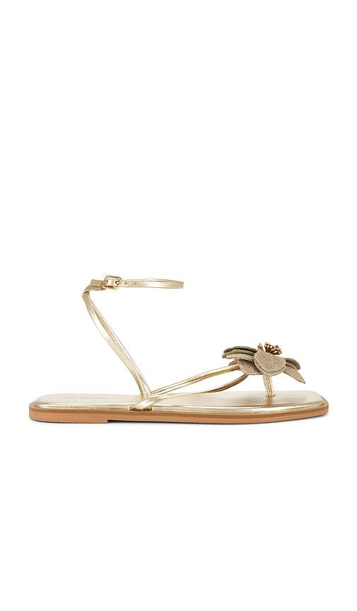 free people mismatch magnolia sandal in metallic gold. - size 11 (also in 6, 6.5, 7, 7.5, 8, 8.5, 9, 9.5)
