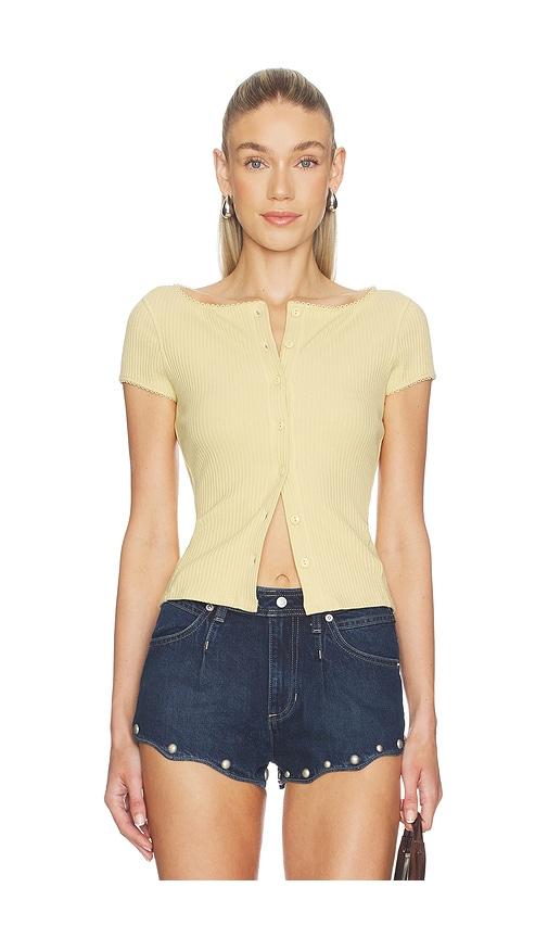 free people most wanted cardi in yellow. - size l (also in xs, m, xl)