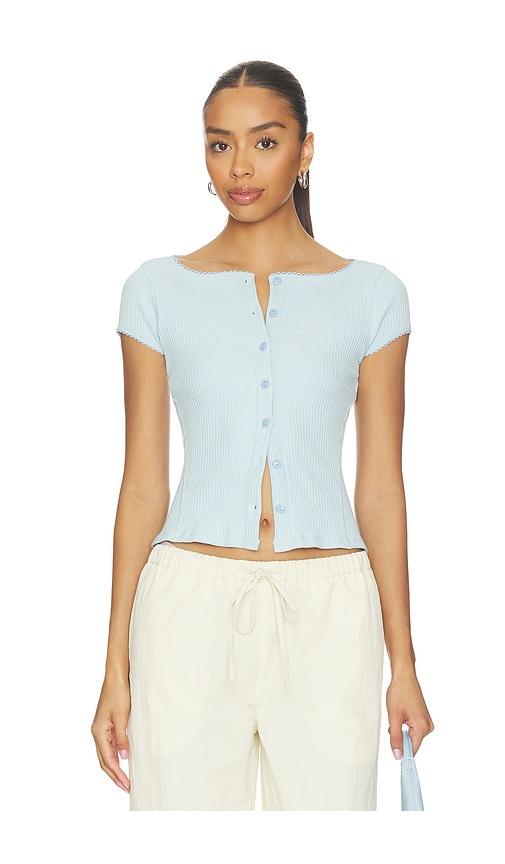 free people most wanted cardigan in baby blue. - size l (also in m, s, xl, xs)
