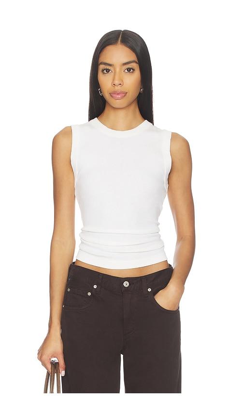 free people murphy tank in white. - size l (also in m, xl)