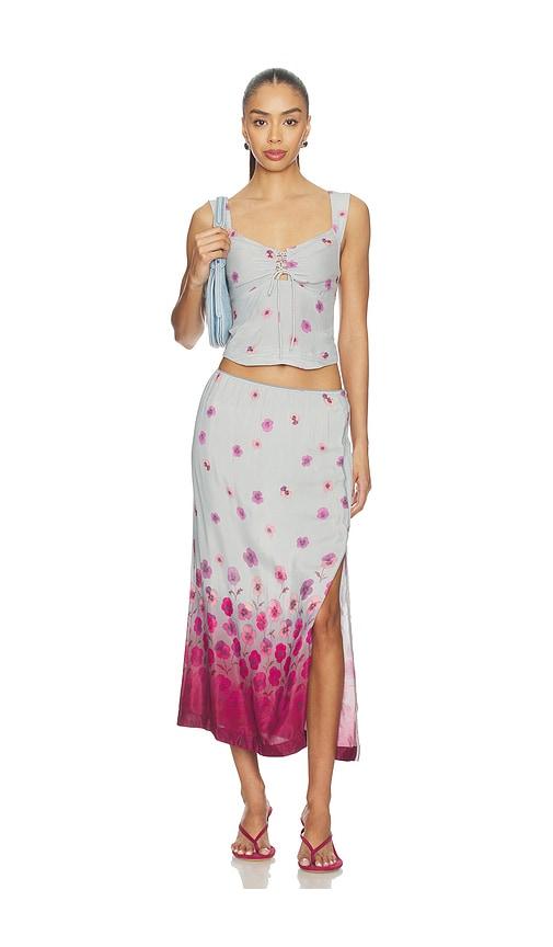 free people of the season set in slate,burgundy. - size l (also in xs, s, m, xl)