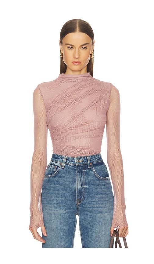 free people on my way bodysuit in mauve. - size l (also in xs)