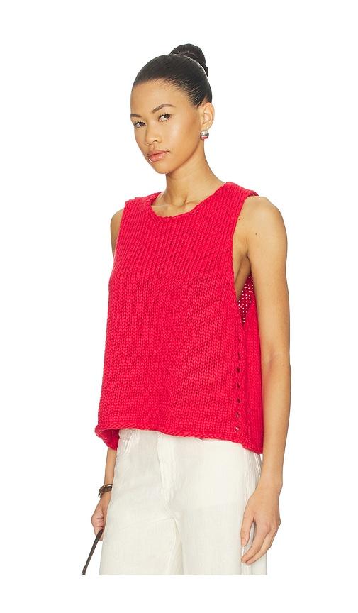 free people opal tank in red. - size l (also in s, xs, m, xl)