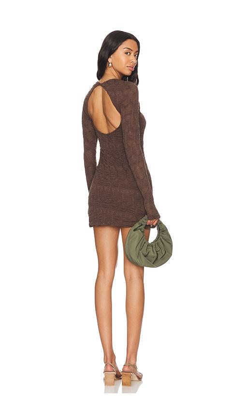 free people paulie mini dress in chocolate. - size s (also in l)