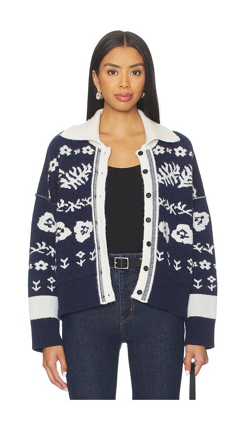 free people shelby cardigan in navy. - size m (also in xs, s)