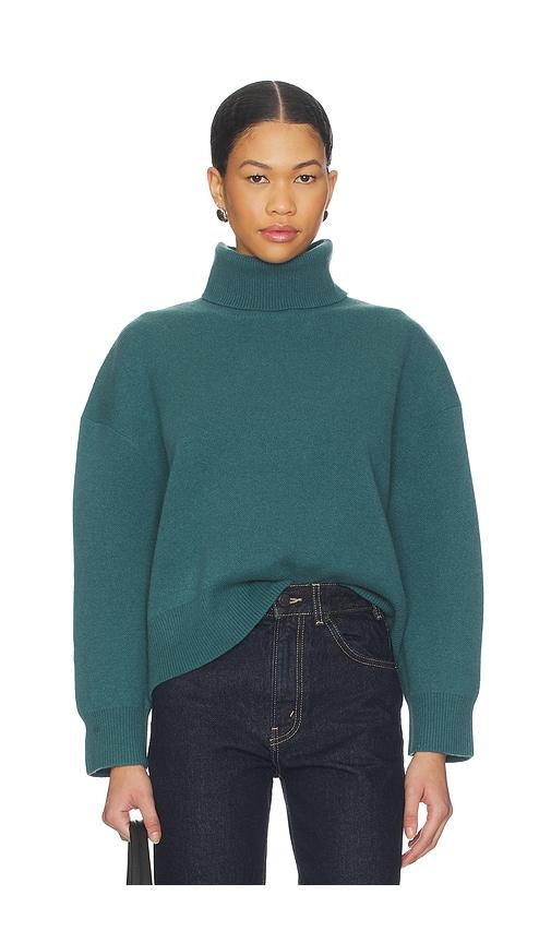 free people sigma turtleneck in green. - size l (also in xs, s, m)
