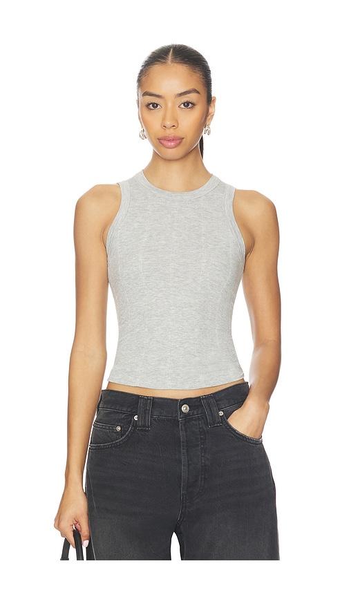 free people so soft seamless modal tank in grey. - size m/l (also in xs/s)
