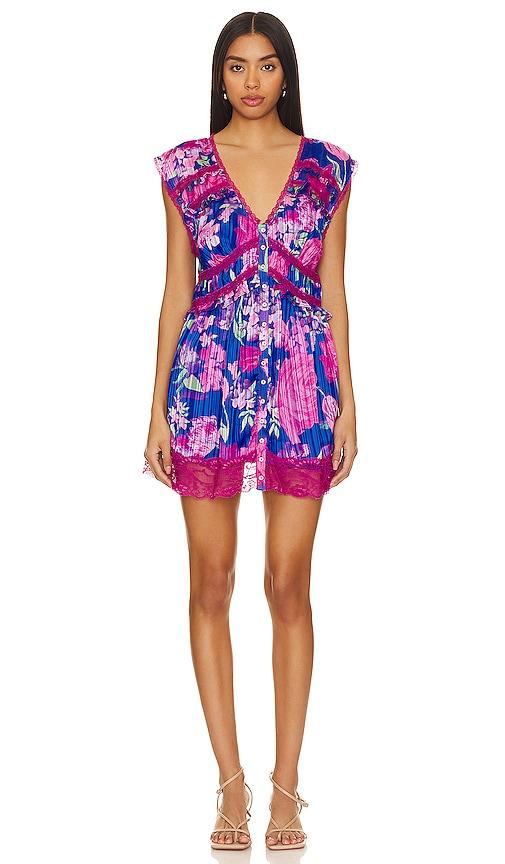 free people spring fling mini dress in royal. - size s (also in xs)