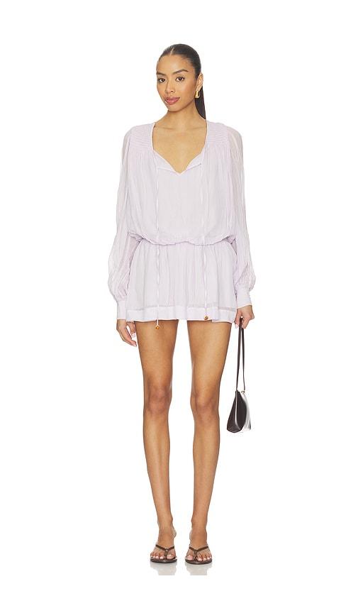 free people sunbeam mini dress in lavender. - size l (also in m, s)