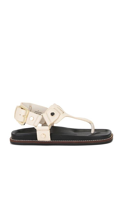 free people suri square sandal in cream. - size 6 (also in 7, 7.5)