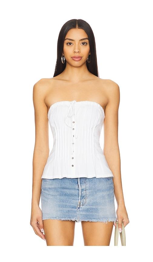 free people wink wink tube top in ivory. - size xl (also in l)