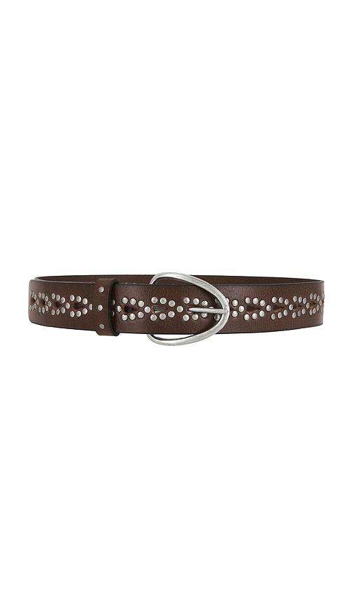 free people wtf preston stud belt in cognac. - size m/l (also in s/m, xs/s)