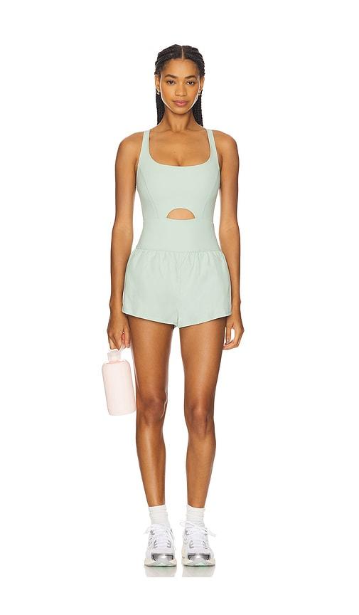 free people x fp movement righteous runsie in mint. - size l (also in xs)