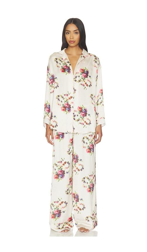 free people x intimately dreamy days pajama set in neutral. - size l (also in m, s, xl, xs)