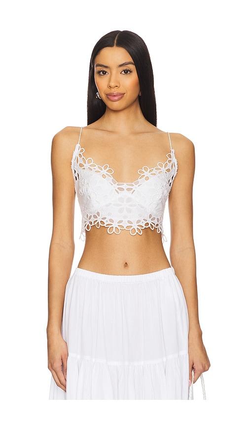 free people x intimately fp asteria bralette in white. - size s (also in xl, l)