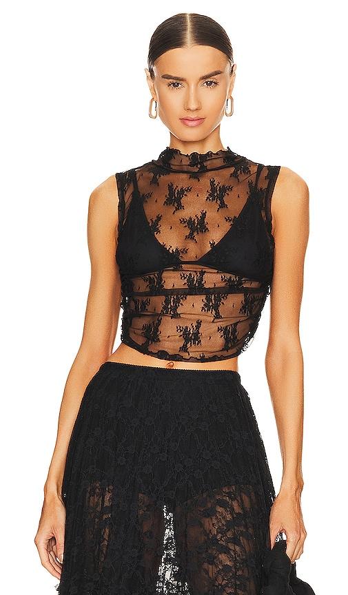 free people x intimately fp solid nice try muscle top in black. - size m (also in s, xs)