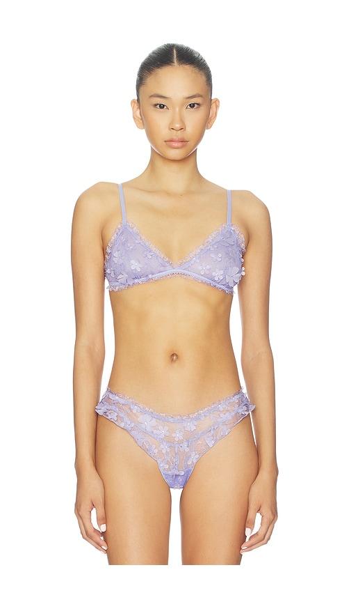 free people x intimately save the date bralette in blue in baby blue. - size s (also in xs)