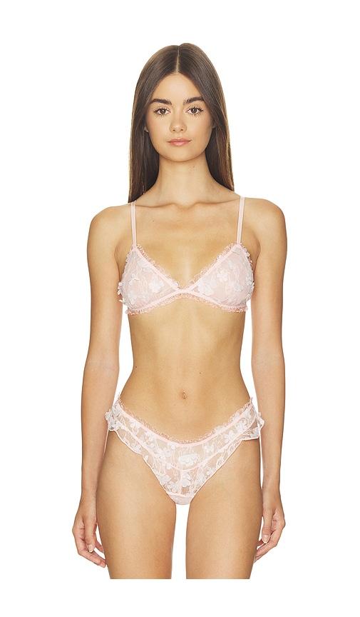 free people x intimately save the date bralette in pink. - size l (also in s, m, xl)