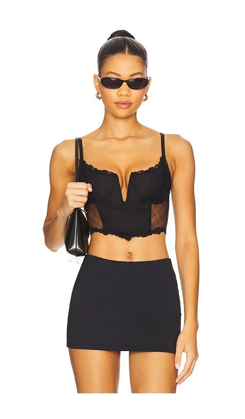 free people x revolve hearts collide cami in black. - size l (also in xl)