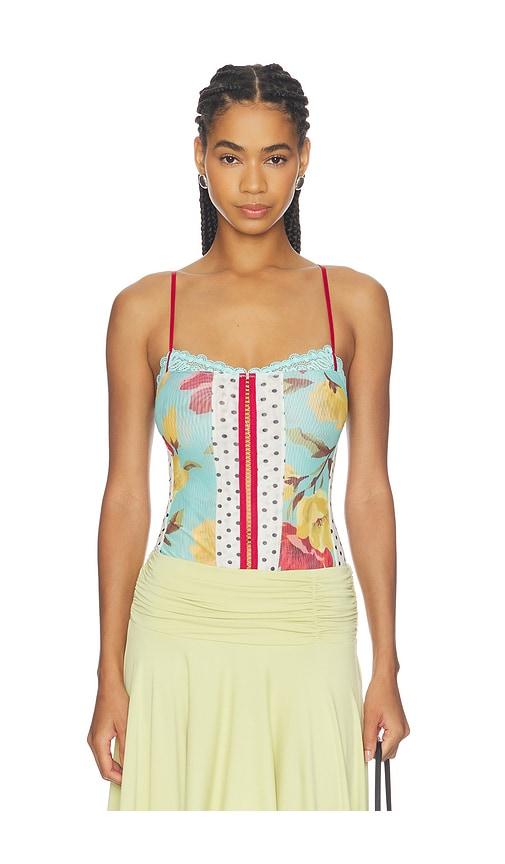 free people x revolve here and there bodysuit in multi. - size l (also in m, s, xl, xs)