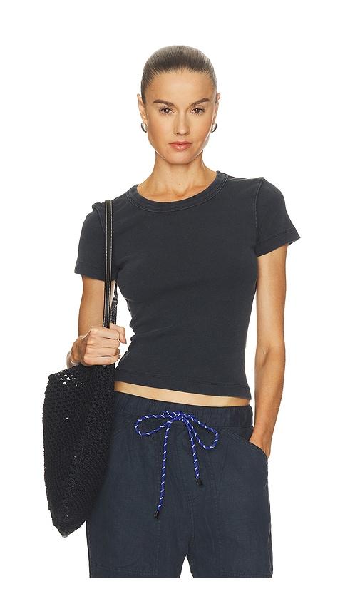 free people x we the free atlas crew tee in black. - size l (also in xs, s, m, xl)