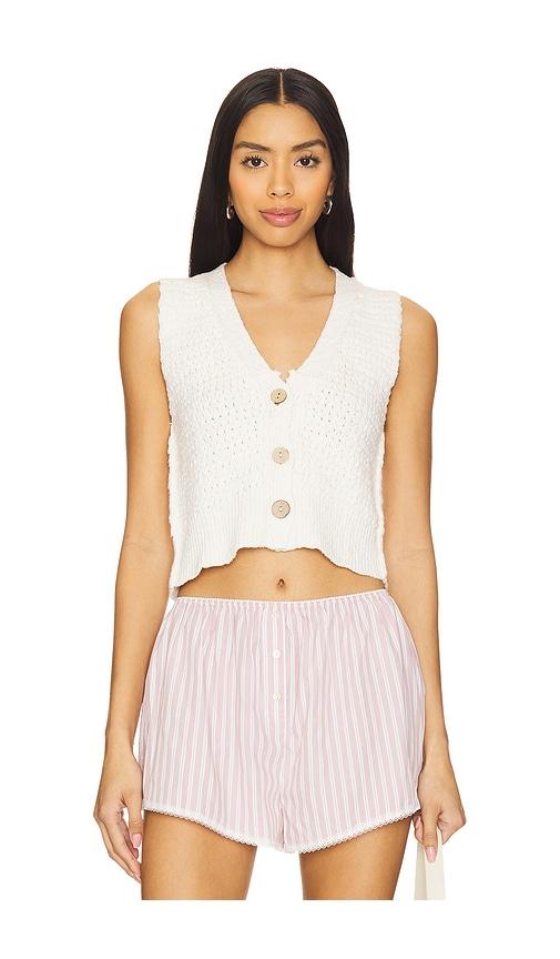 free people x we the free ava vest in white. - size l (also in xl)