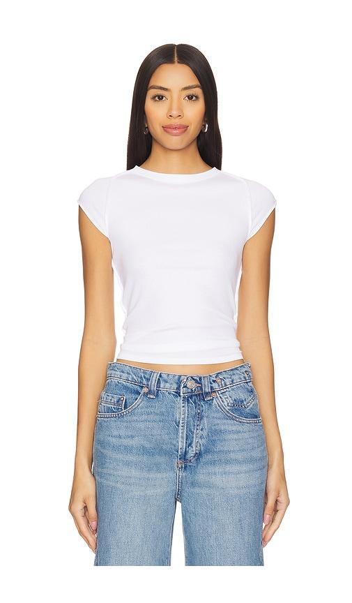 free people x we the free ever had tee in white. - size l (also in xl)