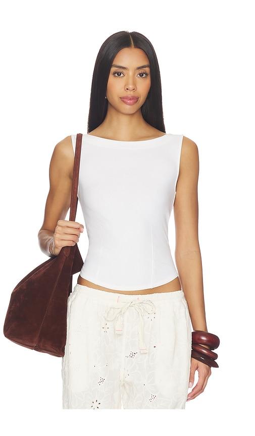 free people x we the free iconic tank in white. - size l (also in m)