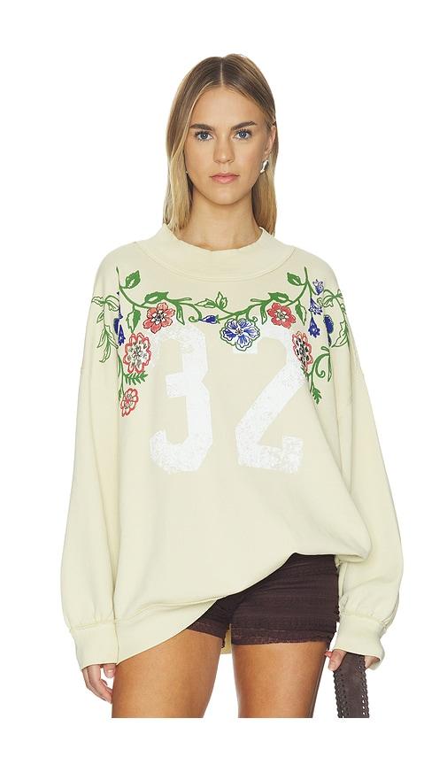free people x we the free palm springs turtle graphic tee in yellow. - size l (also in xs, s, m, xl)
