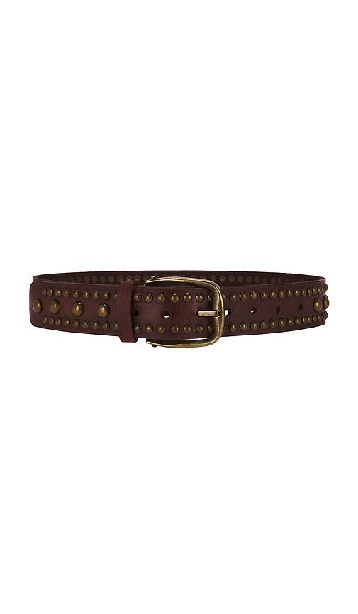 free people x we the free sola stud belt in cognac. - size m/l (also in xs/s, s/m)