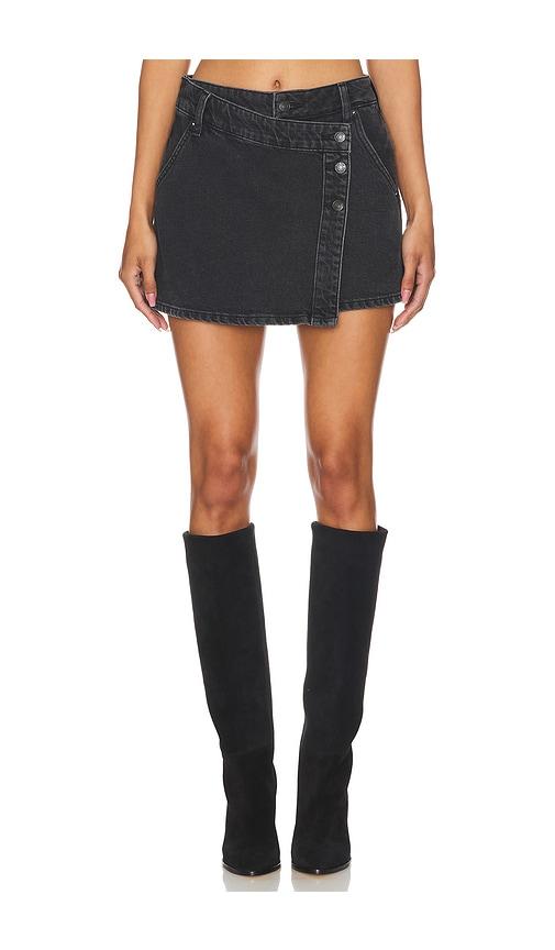 free people x we the free wynne denim skirt in black. - size 26 (also in 27, 32)