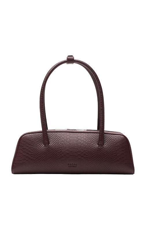 freja new york mercer shoulder bag in burgundy.