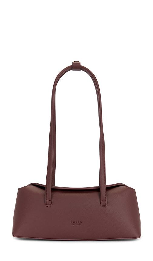 freja new york mini chrystie fig bag in burgundy.