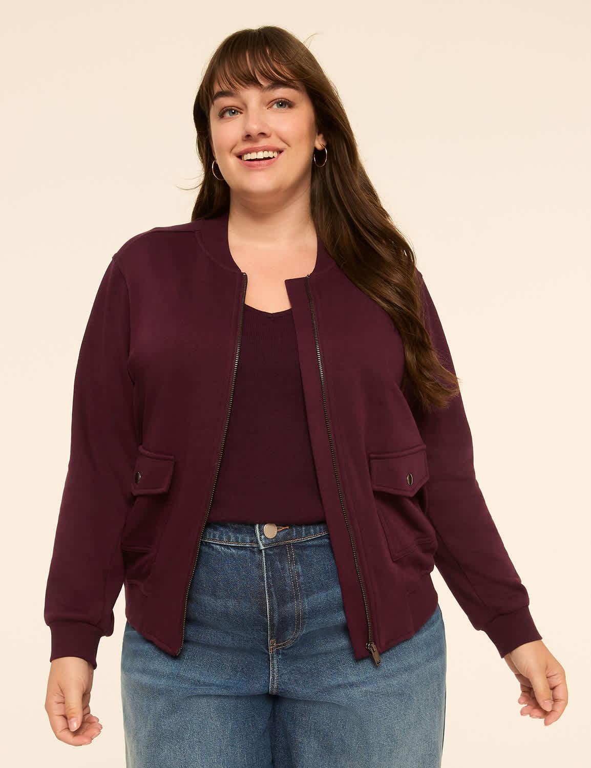 french terry bomber jacket
