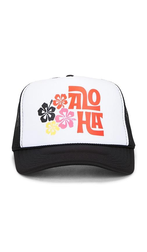 friday feelin aloha floral hat in black.