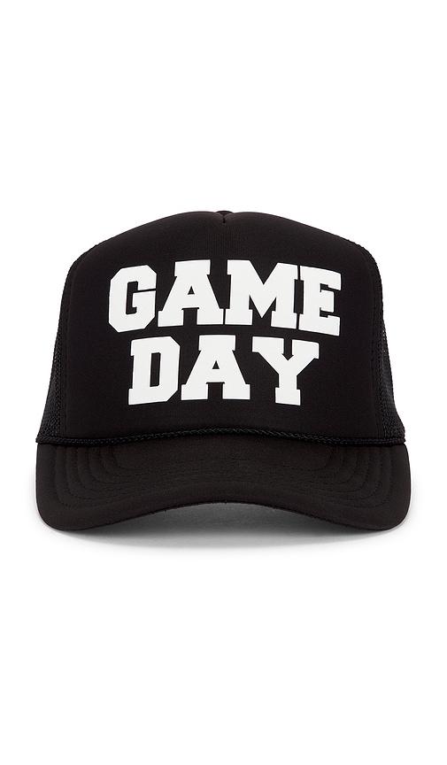 friday feelin game day hat in black.