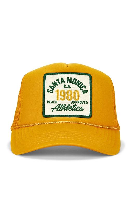 friday feelin santa monica athletics hat in yellow.