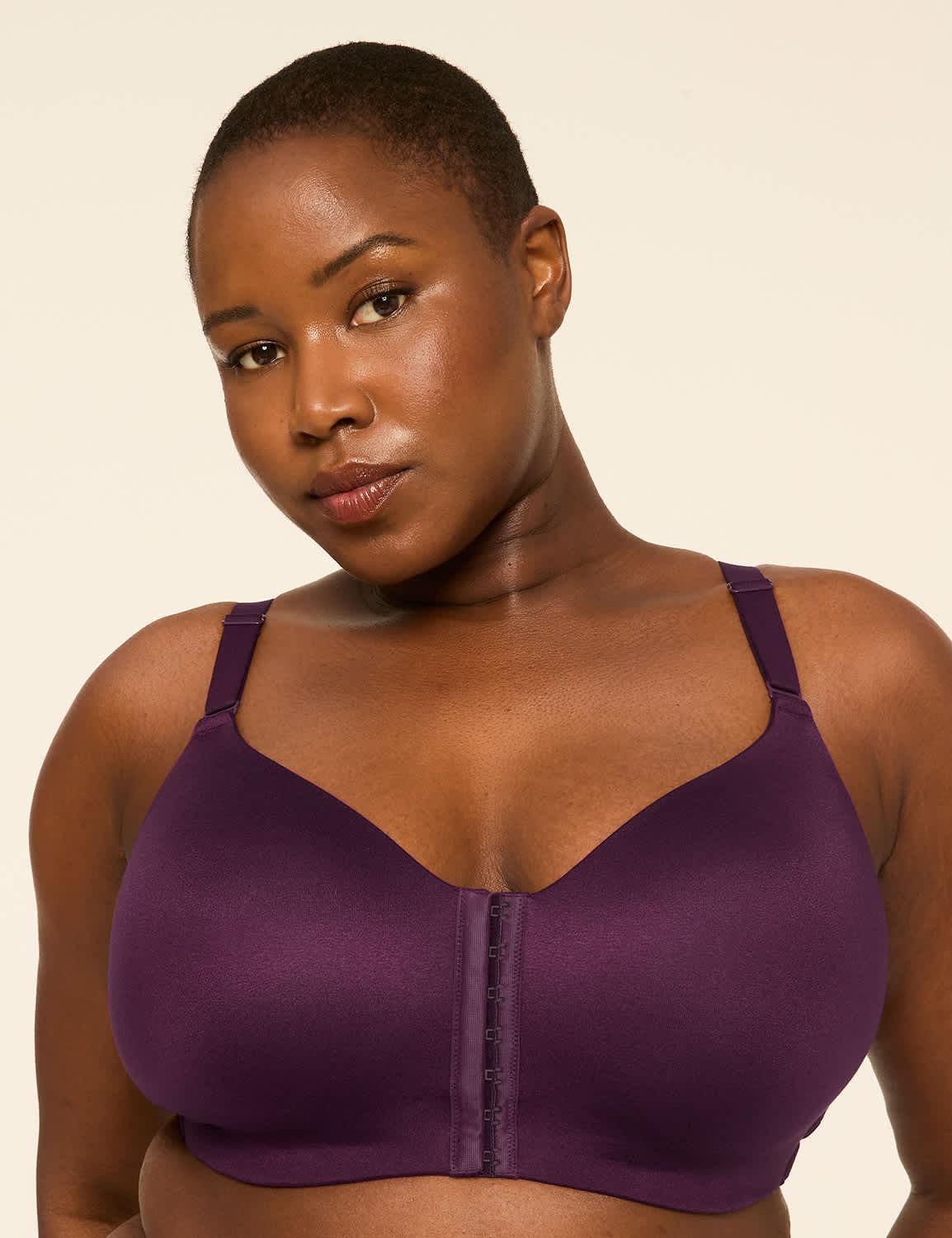 front-close no-wire bra