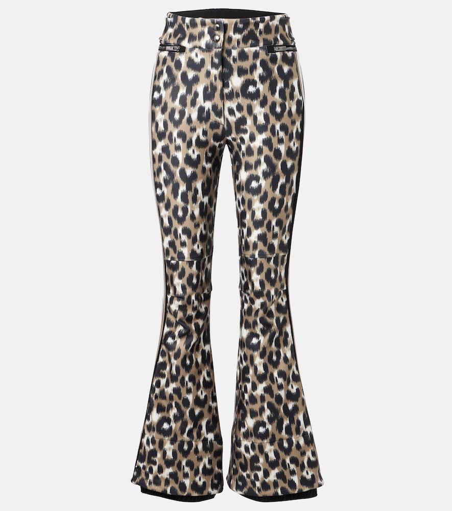 fusalp elancia leopard-print ski pants