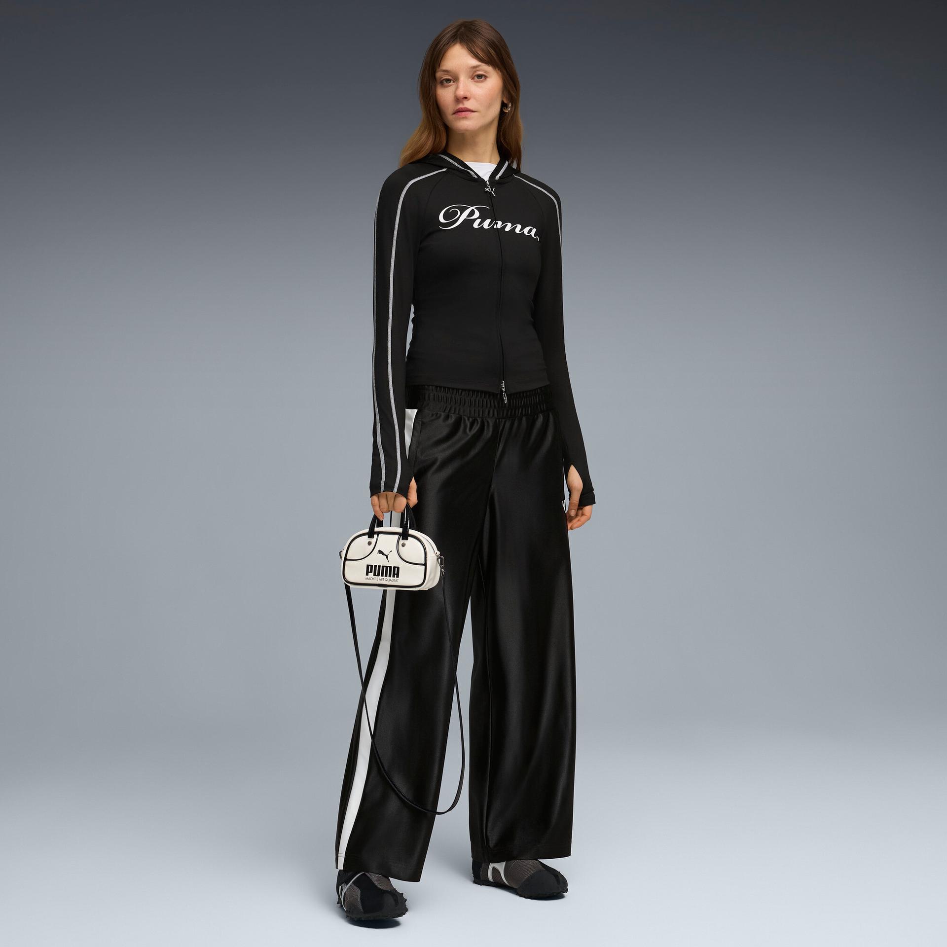 future.puma.archive t7 women's pants in black, size xl