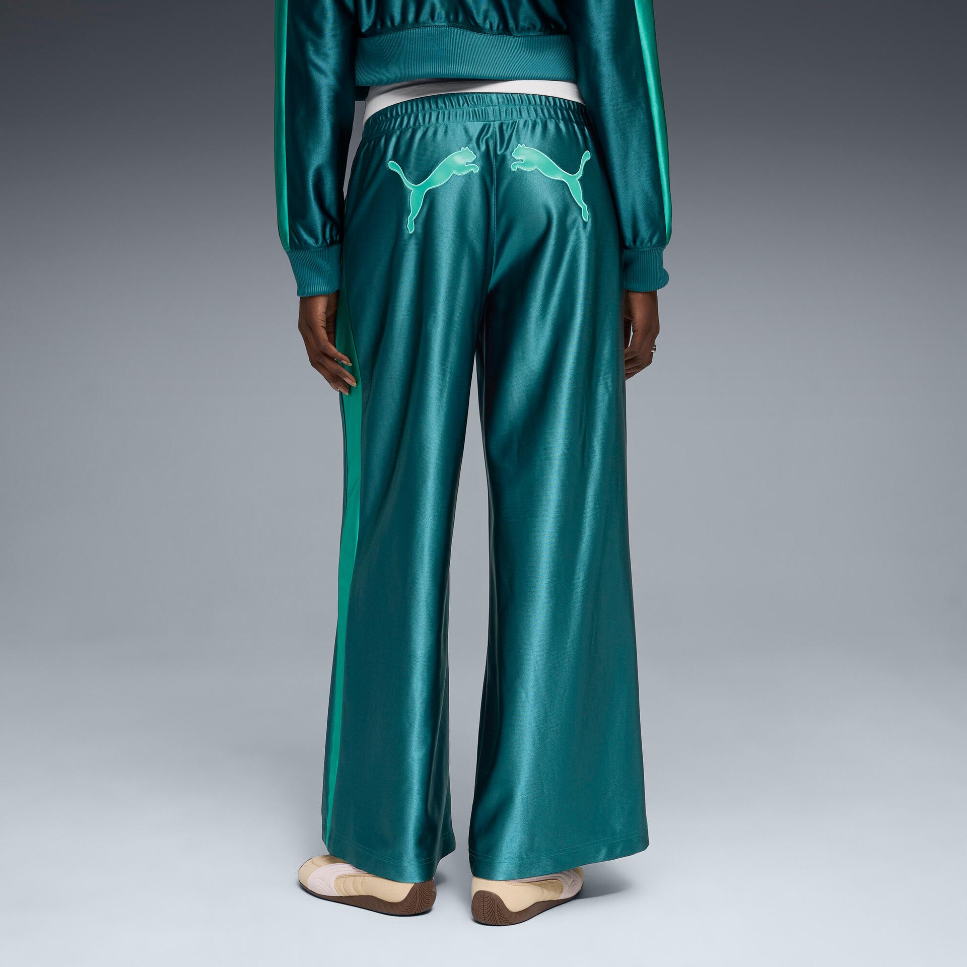 future.puma.archive t7 women's pants in green, size xl