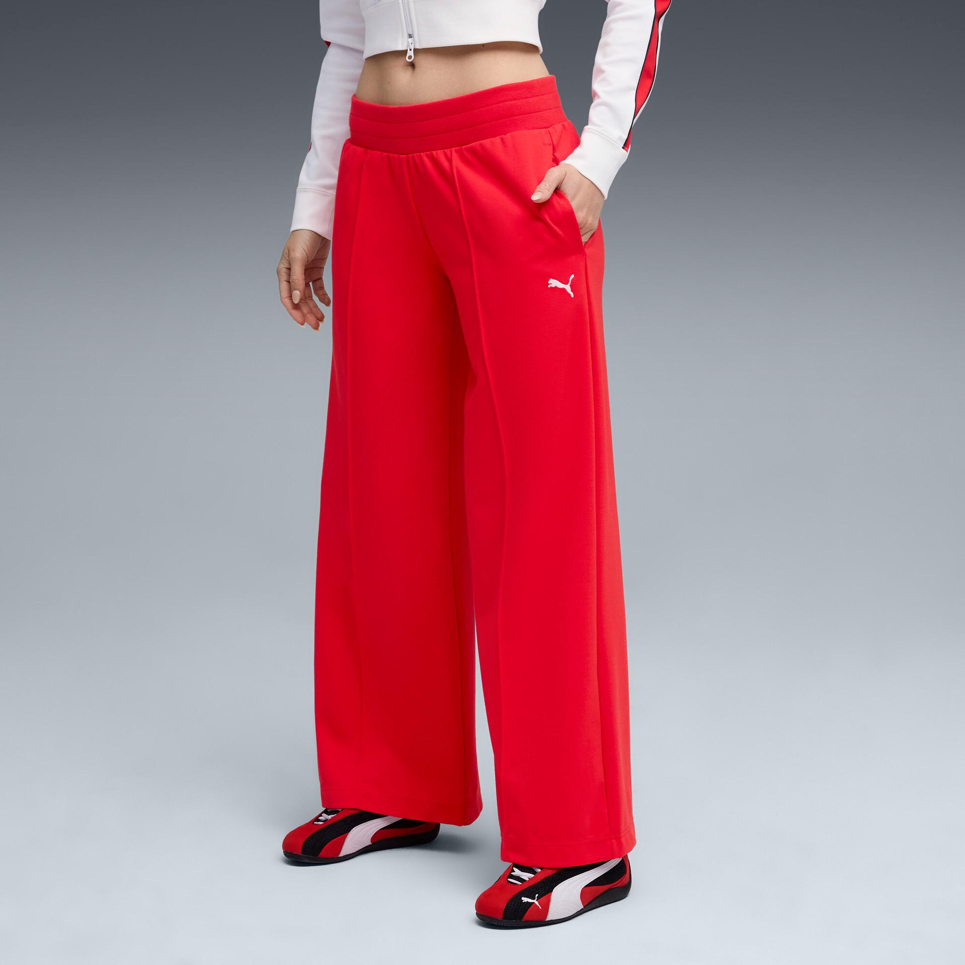 future.puma.archive women's pants in red, size m