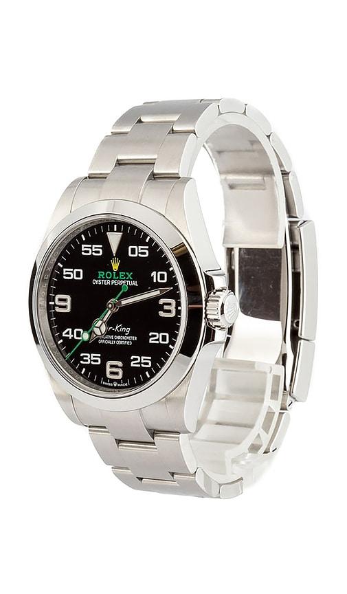 fwrd renew bob's watches rolex 40mm air-king 126900 in metallic silver.