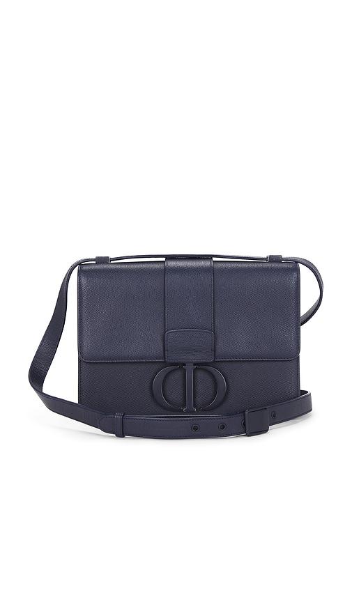 fwrd renew dior 30 montaigne shoulder bag in blue.