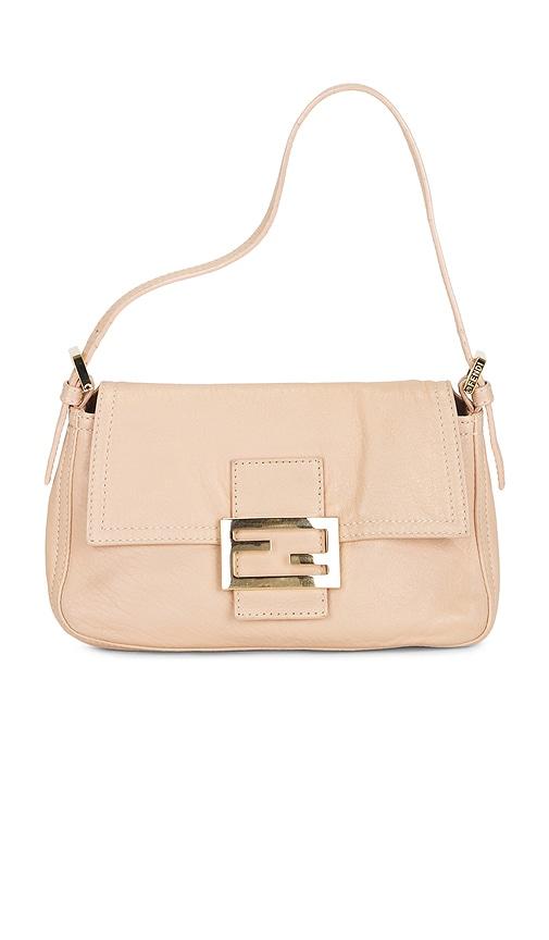 fwrd renew fendi baguette shoulder bag in pink.
